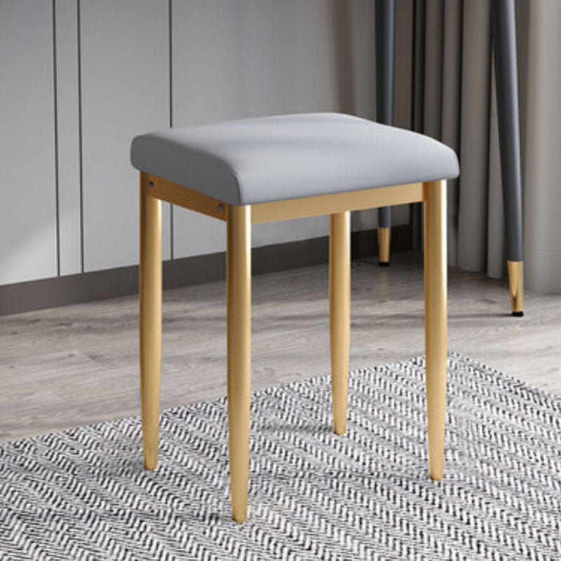 Leather Standard Stool Modern Style Simple Household Rectangular Stool