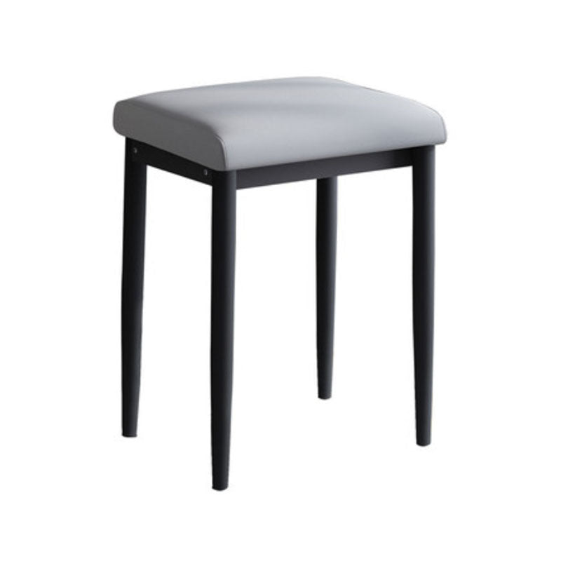 Leather Standard Stool Modern Style Simple Household Rectangular Stool