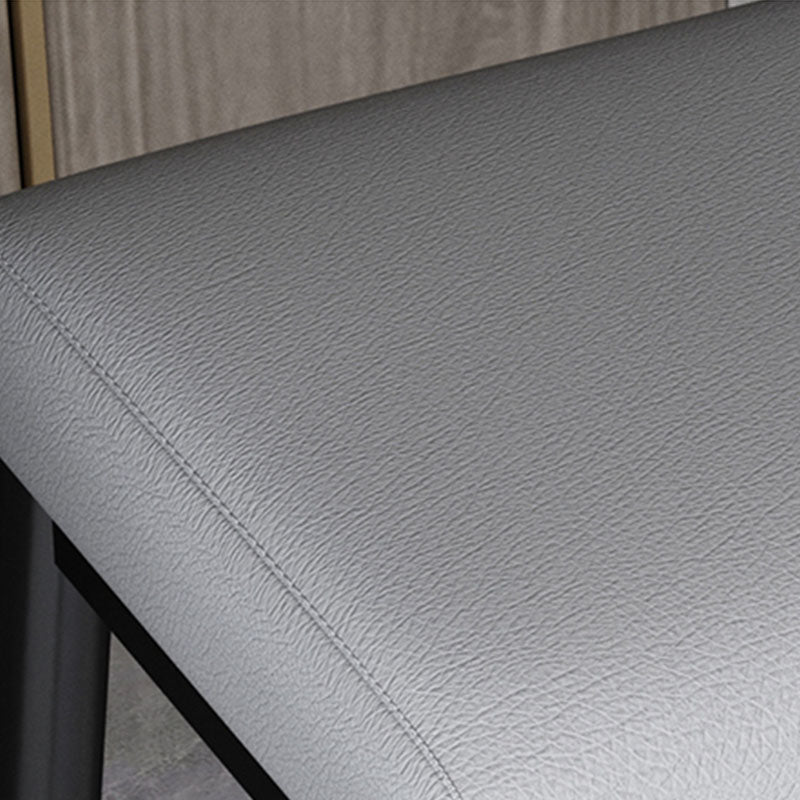 Leather Standard Stool Modern Style Simple Household Rectangular Stool