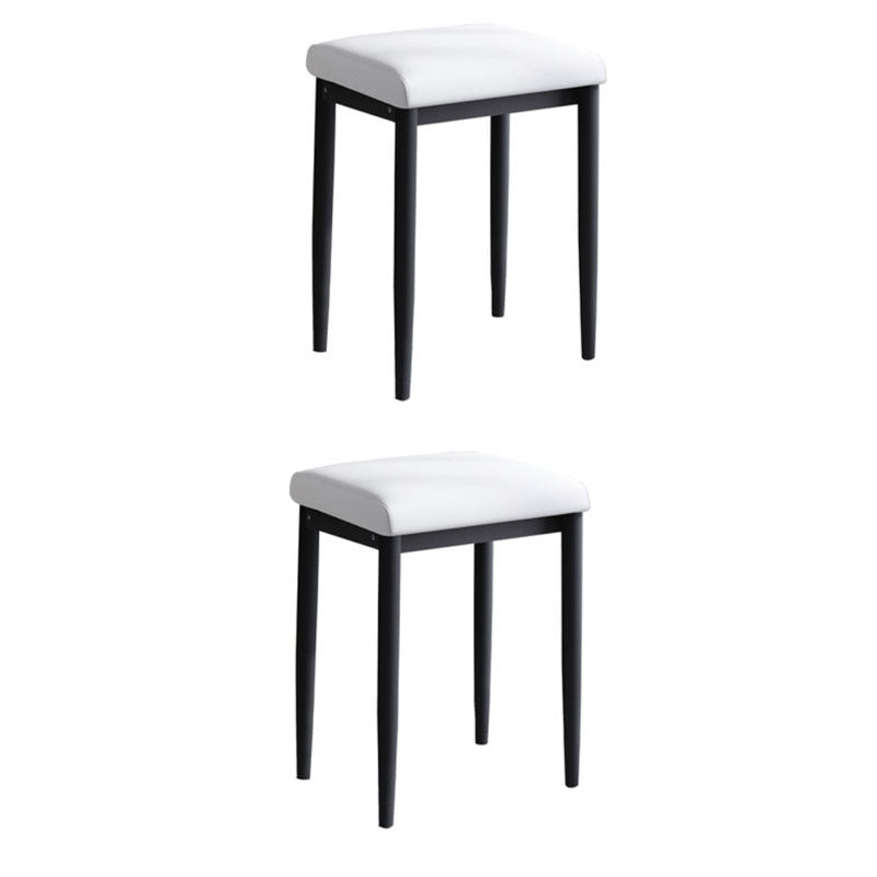 Leather Standard Stool Modern Style Simple Household Rectangular Stool