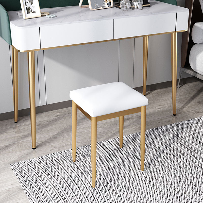 Leather Standard Stool Modern Style Simple Household Rectangular Stool