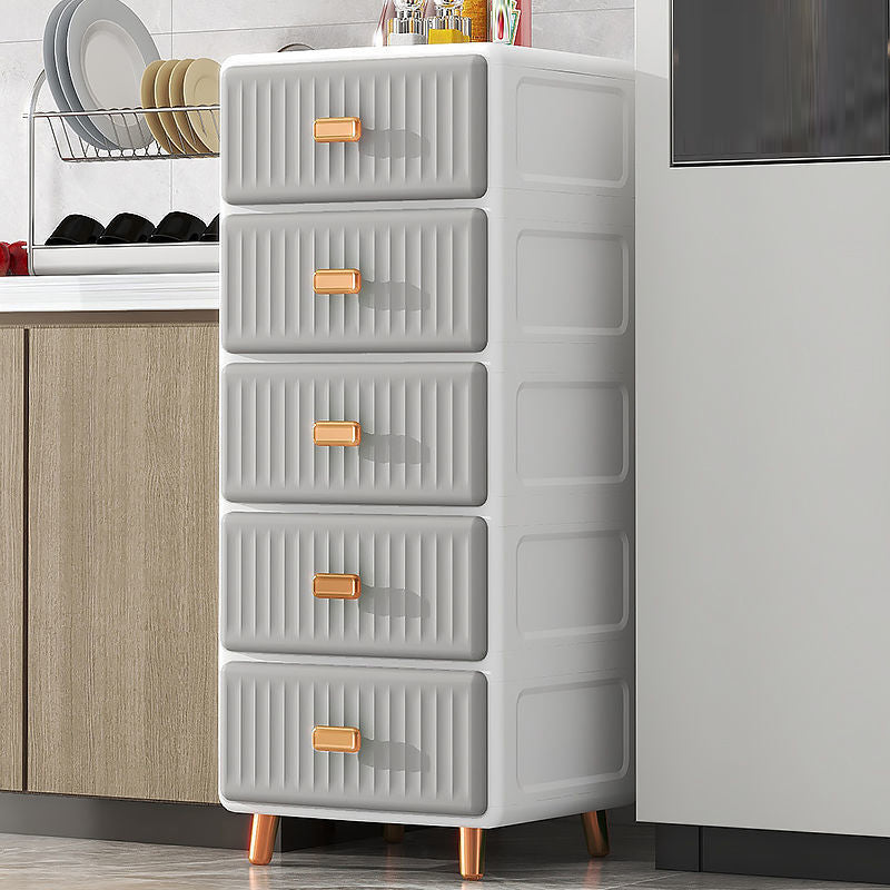 Kids Nightstand Modern Nursery Dresser with 5/6 Drawers , 15.6 Inch W