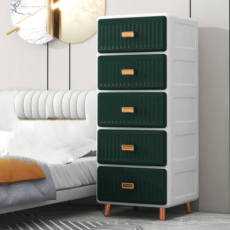 Kids Nightstand Modern Nursery Dresser with 5/6 Drawers , 15.6 Inch W