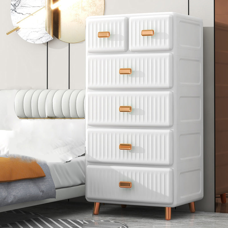Kids Nightstand Modern Nursery Dresser with 5/6 Drawers , 15.6 Inch W