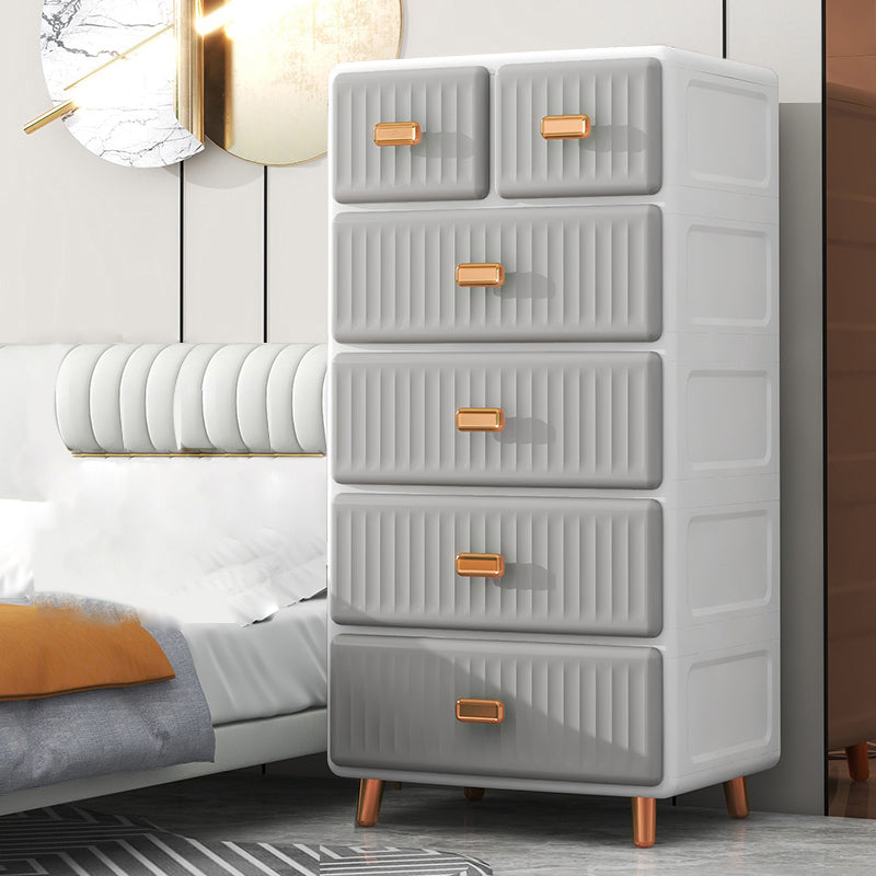 Kids Nightstand Modern Nursery Dresser with 5/6 Drawers , 15.6 Inch W