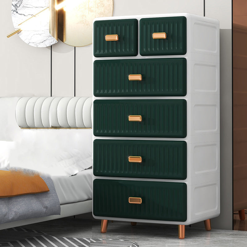 Kids Nightstand Modern Nursery Dresser with 5/6 Drawers , 15.6 Inch W