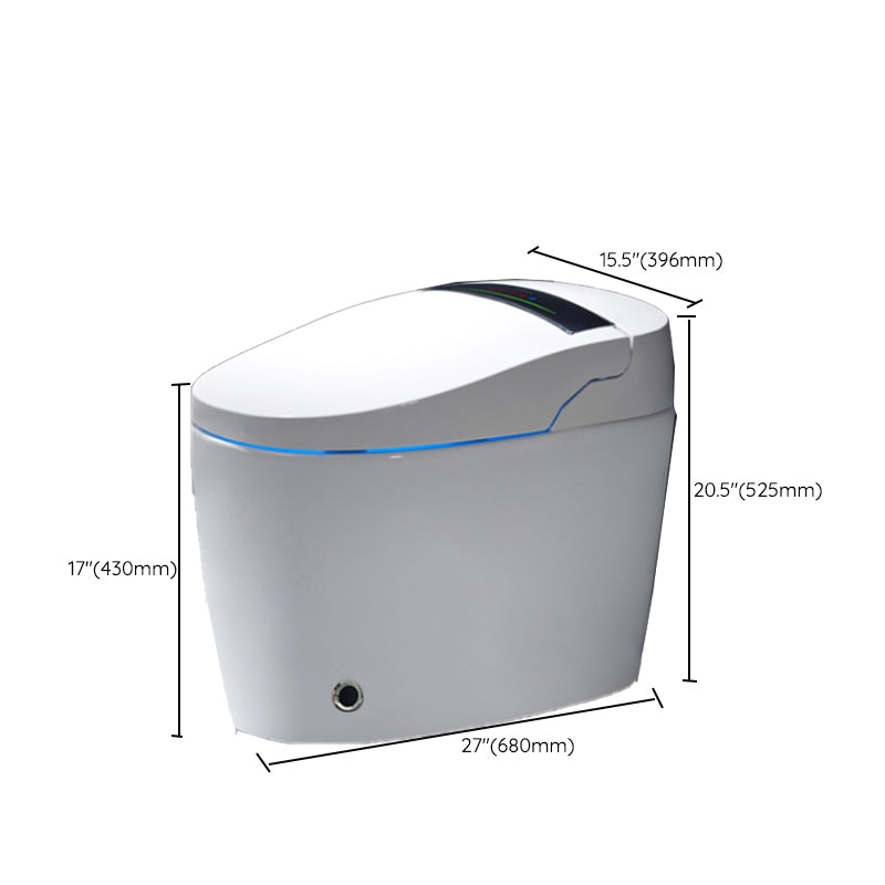 Contemporary Siphon Jet Flush Toilet One Piece Toilet Bowl for Bathroom