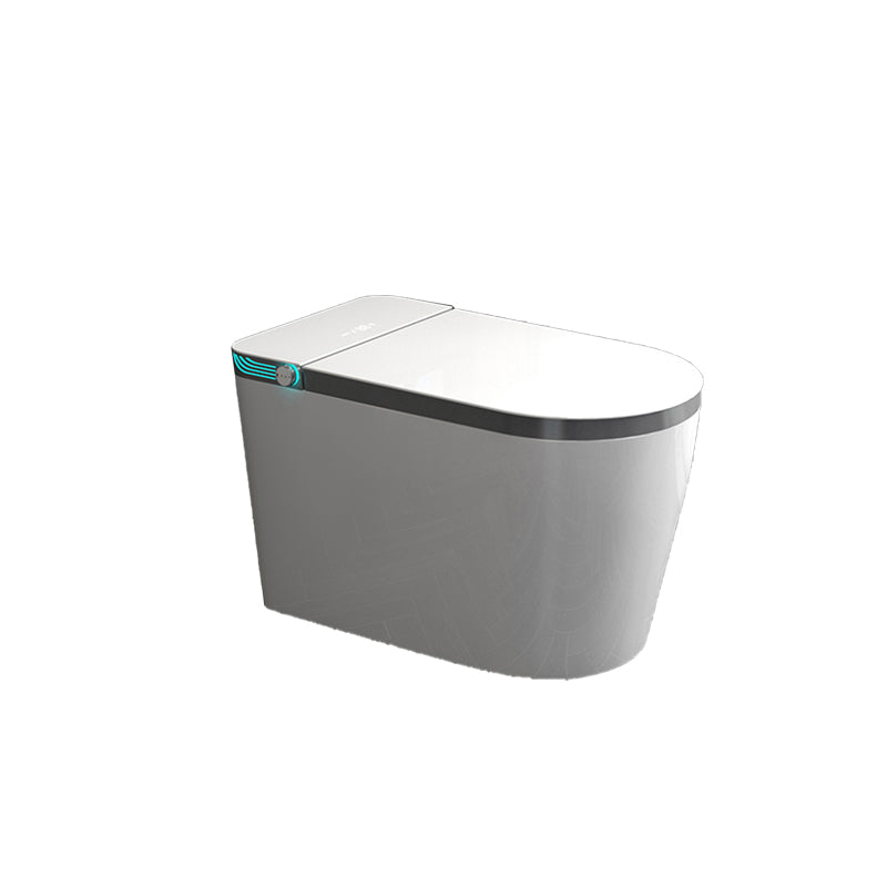 Contemporary Siphon Jet Flush Toilet 1-Piece Toilet Bowl for Bathroom