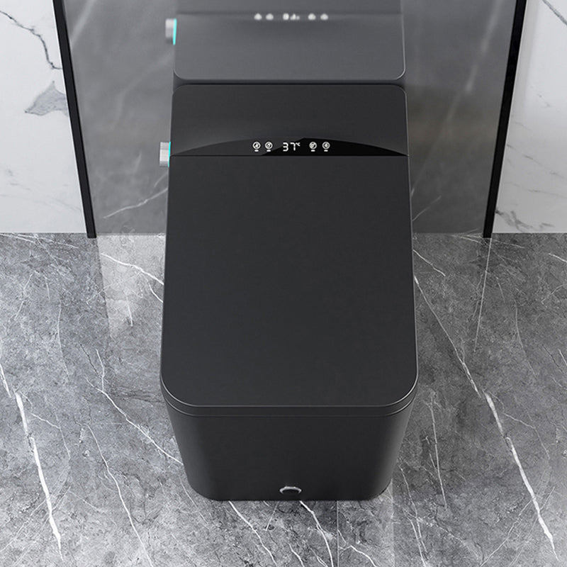 Contemporary Siphon Jet Flush Toilet One Piece Toilet Bowl for Bathroom