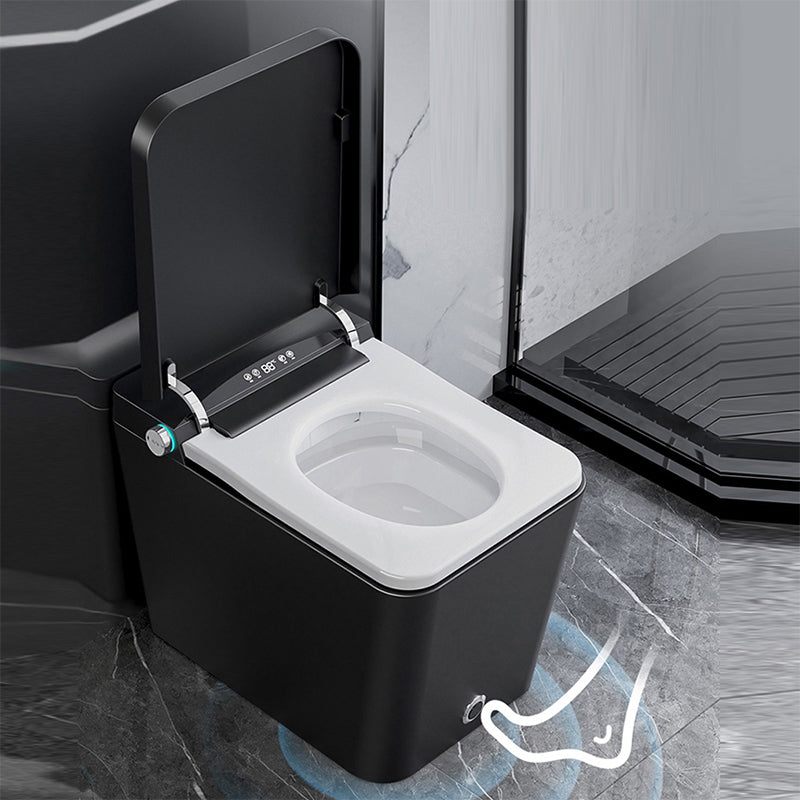Contemporary Siphon Jet Flush Toilet One Piece Toilet Bowl for Bathroom