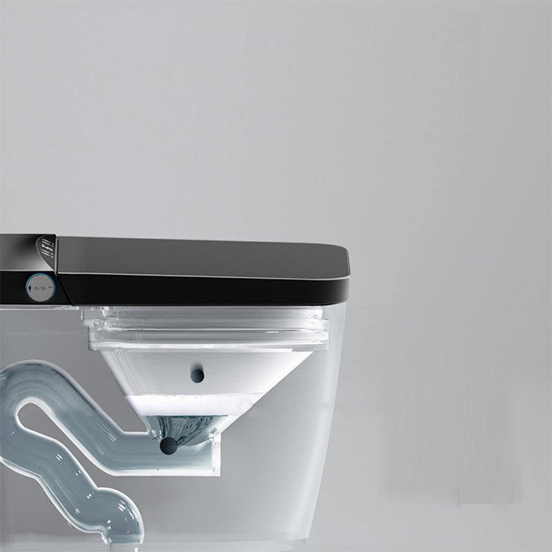 Contemporary Siphon Jet Flush Toilet One Piece Toilet Bowl for Bathroom