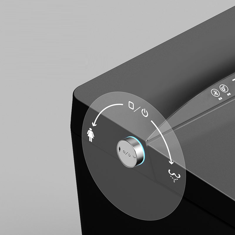 Contemporary Siphon Jet Flush Toilet One Piece Toilet Bowl for Bathroom