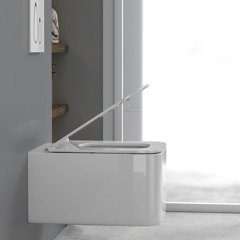 Contemporary Wall Mount Flush Toilet Ceramic Urine Toilet for Bathroom