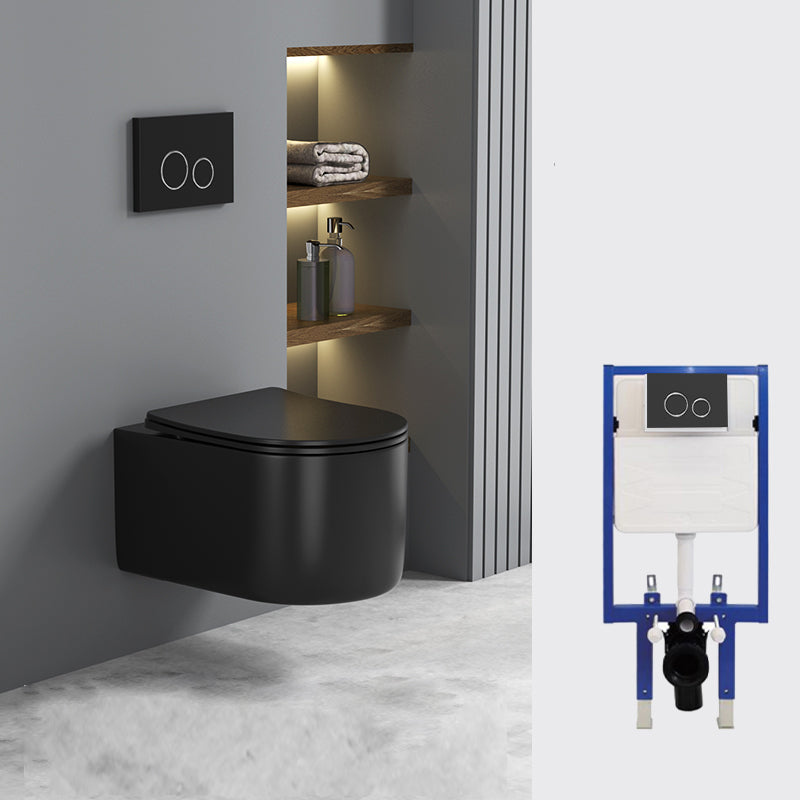 Contemporary Wall Mount Flush Toilet Ceramic Urine Toilet for Bathroom