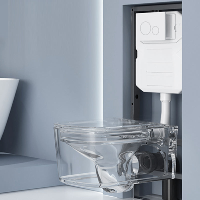 Contemporary Wall Mount Flush Toilet Ceramic Urine Toilet for Bathroom