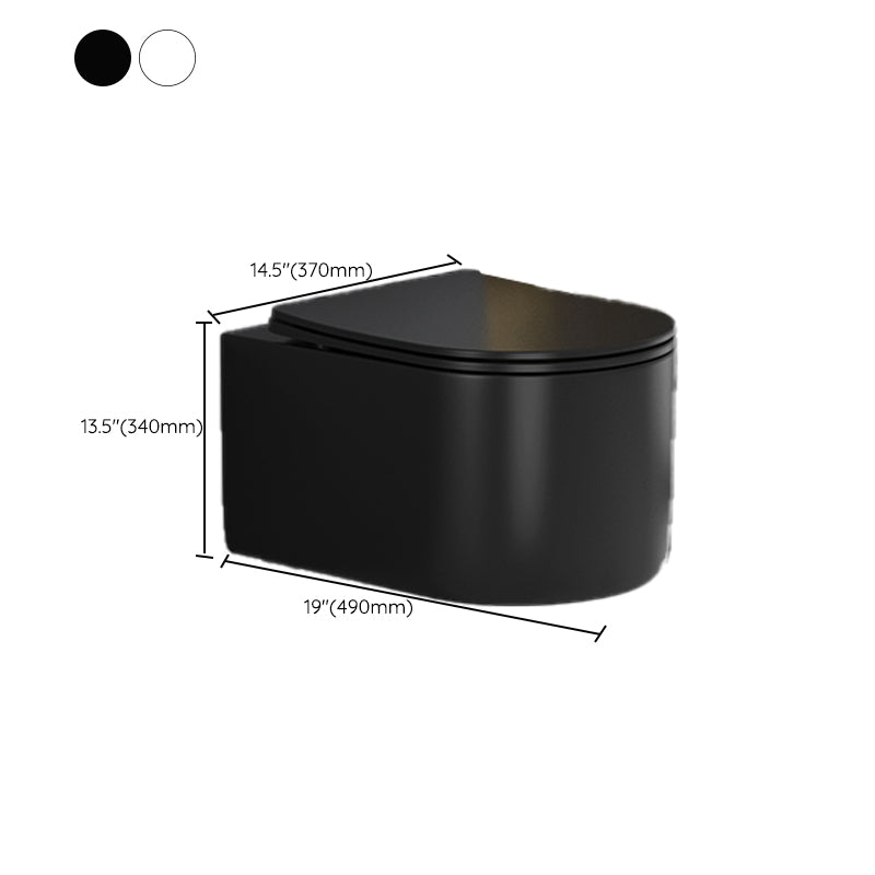 Contemporary Wall Mount Flush Toilet Ceramic Urine Toilet for Bathroom