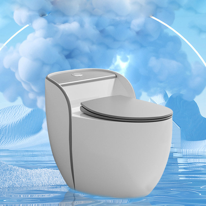 Contemporary Floor Mount Flush Toilet Siphon Jet Urine Toilet for Bathroom