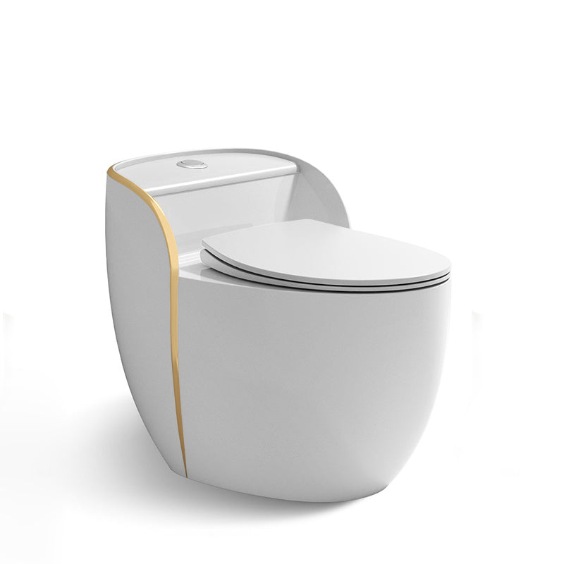 Contemporary Floor Mount Flush Toilet Siphon Jet Urine Toilet for Bathroom