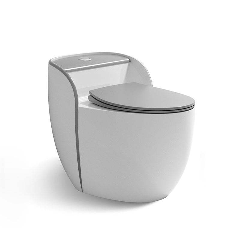 Contemporary Floor Mount Flush Toilet Siphon Jet Urine Toilet for Bathroom