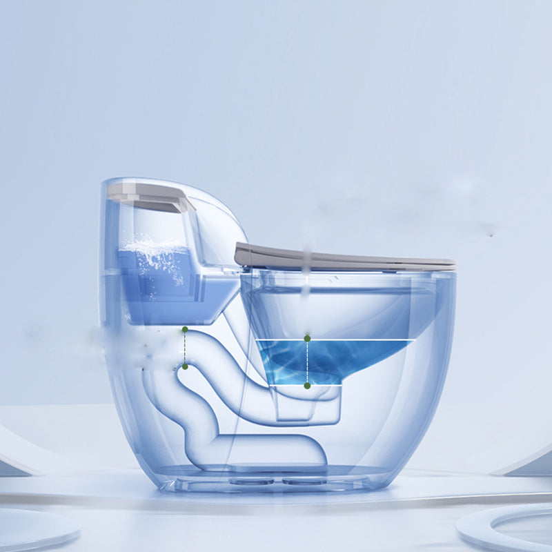 Contemporary Floor Mount Flush Toilet Siphon Jet Urine Toilet for Bathroom