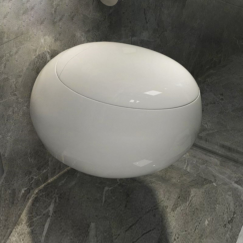 Modern White Ceramic Flush Toilet Wall Mount Urine Toilet with Seat for Washroom