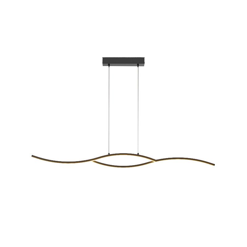 Contemporary Ceiling Light LED Black/White Kitchen Island Lighting for Dining Room