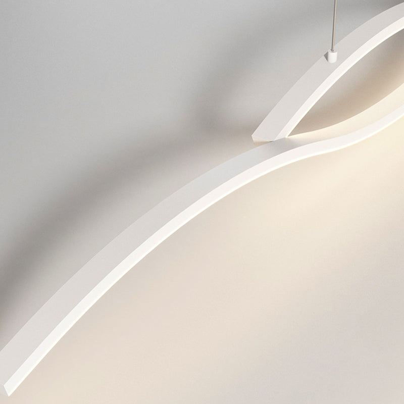 Contemporary Ceiling Light LED Black/White Kitchen Island Lighting for Dining Room