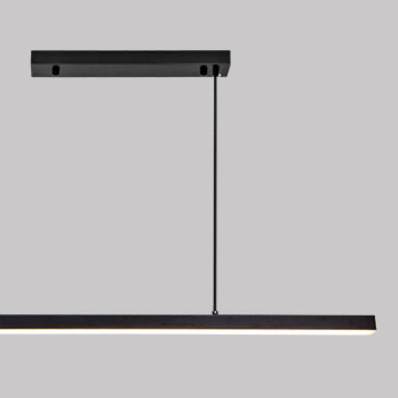 Black Metal Ceiling Light Modernism LED Kitchen Island Lighting for Home