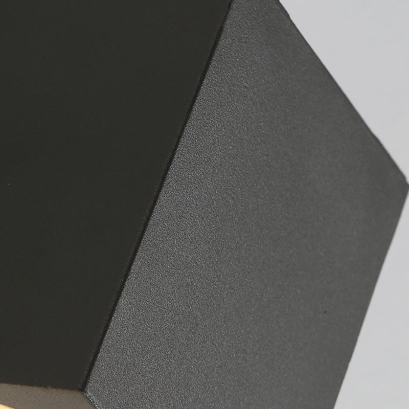 Aluminum and Glass LED Wall Lighting in Black Contemporary Wall Mount Fixture