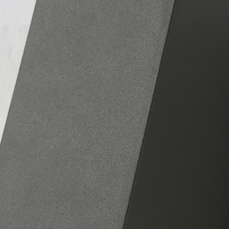 Aluminum and Glass LED Wall Lighting in Black Contemporary Wall Mount Fixture