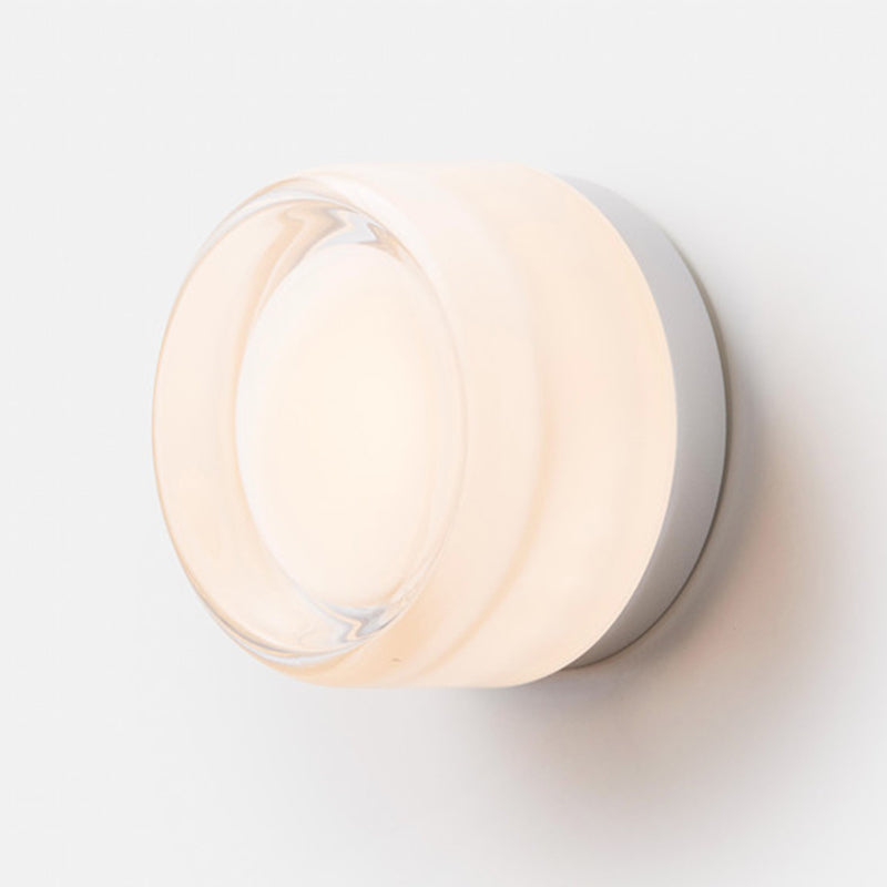 Modernism Single Silver Bathroom Vanity Light Shaded LED Round Bath Bar