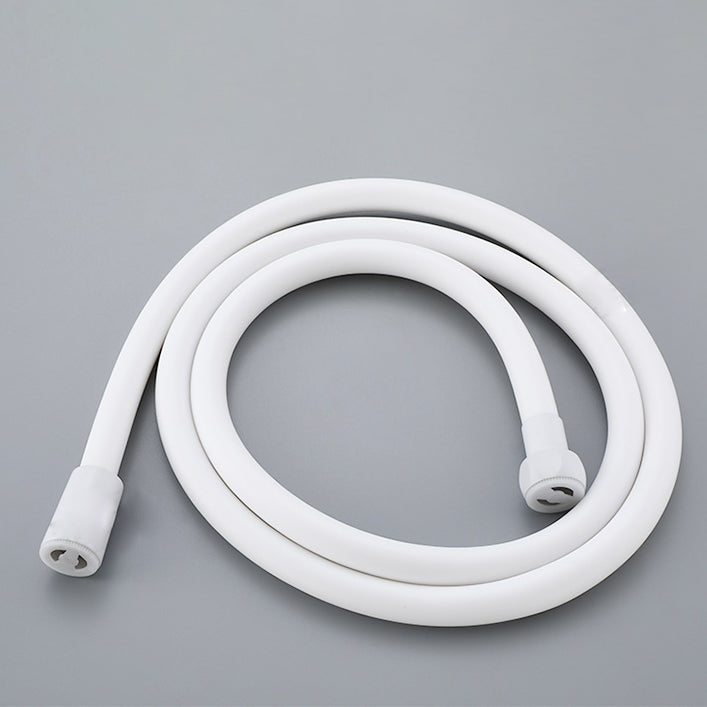 White Shower System Adjustable Spray Pattern Shower Arm Square Wall Mount Shower System