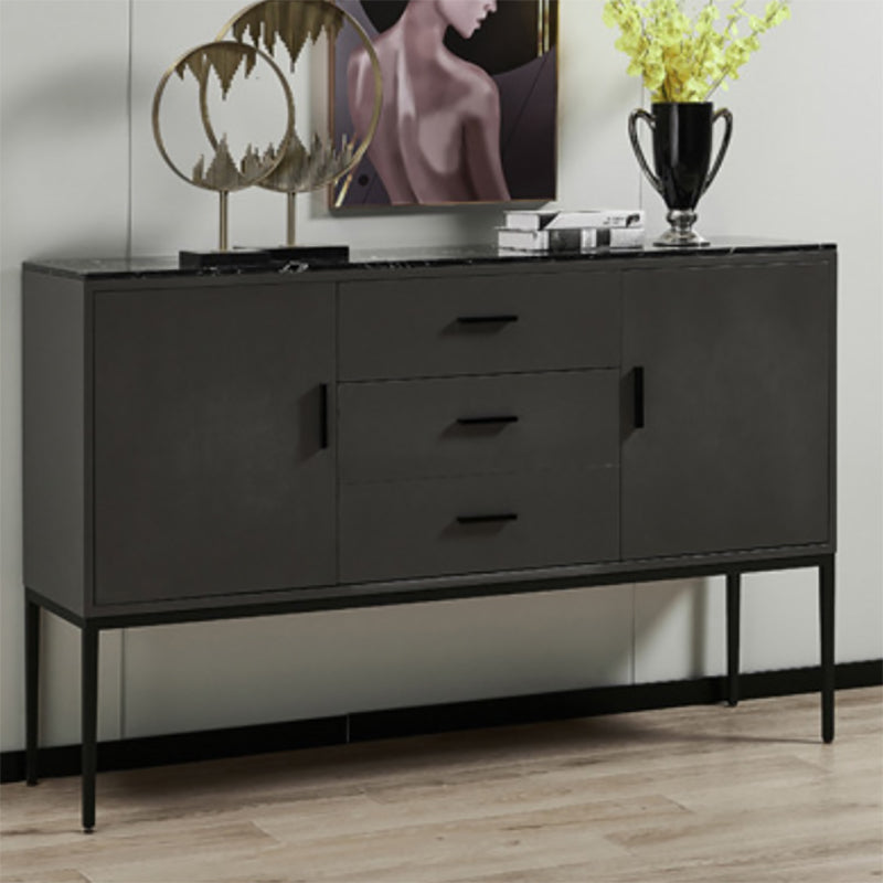 Classic Glam Combo Dresser Horizontal Stone Storage Chest for Bedroom