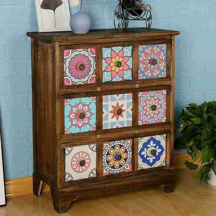 Coastal Storage Chest Dresser Solid Wood Storage Chest with 3/6/8/10 Drawers