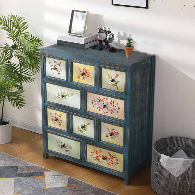 Coastal Storage Chest Dresser Solid Wood Storage Chest with 3/6/8/10 Drawers