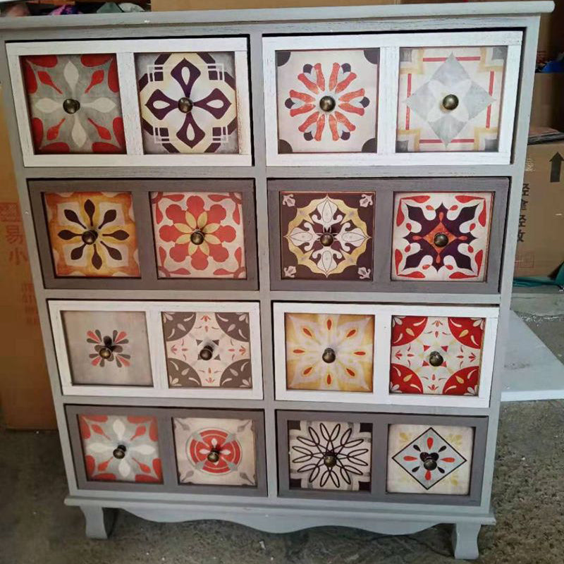 Coastal Storage Chest Dresser Solid Wood Storage Chest with 3/6/8/10 Drawers