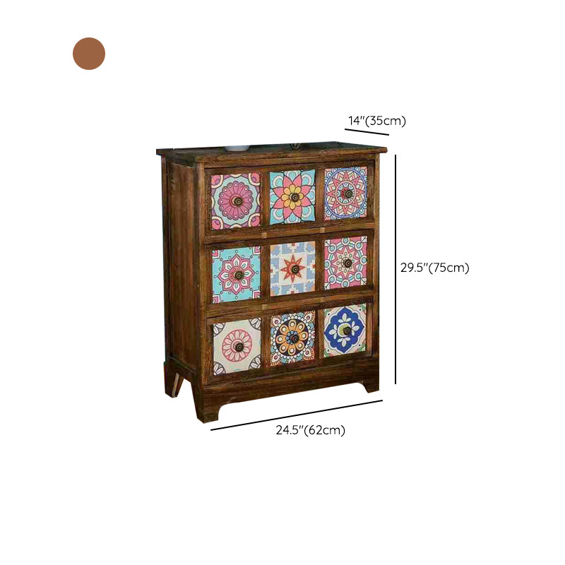 Coastal Storage Chest Dresser Solid Wood Storage Chest with 3/6/8/10 Drawers