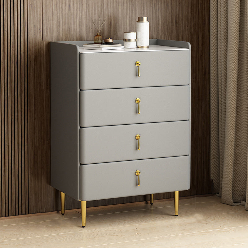 Classic Glam Storage Chest Stone Dresser with 5/4/3 Drawers , 15.6 Inch Width