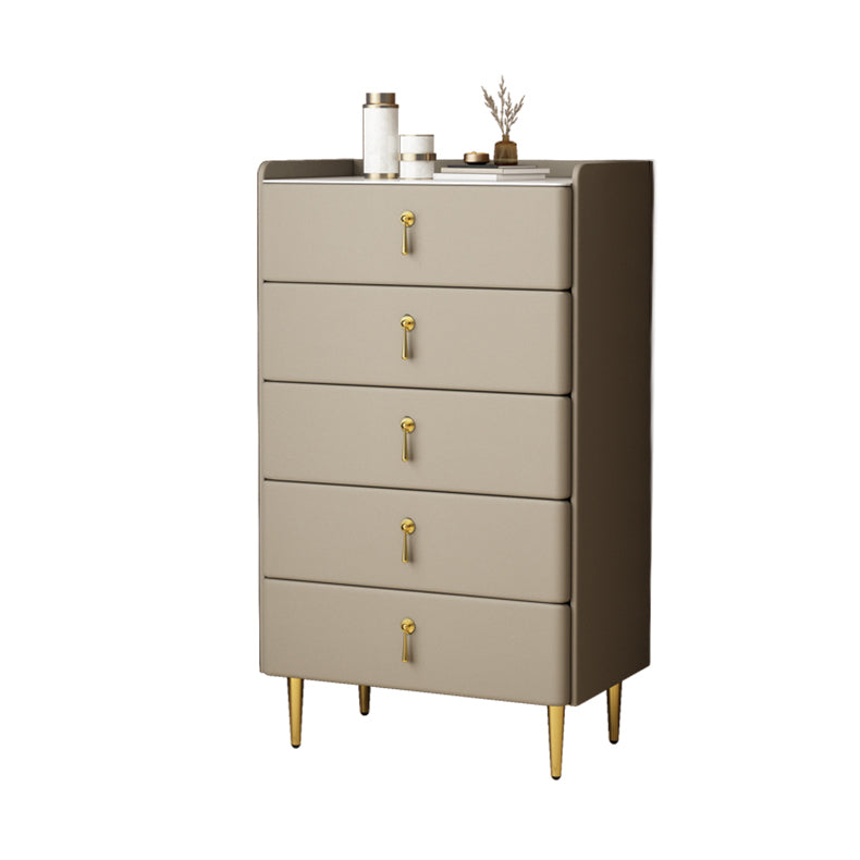 Classic Glam Storage Chest Stone Dresser with 5/4/3 Drawers , 15.6 Inch Width