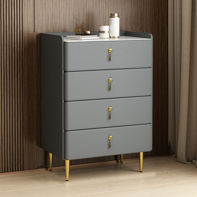 Classic Glam Storage Chest Stone Dresser with 5/4/3 Drawers , 15.6 Inch Width