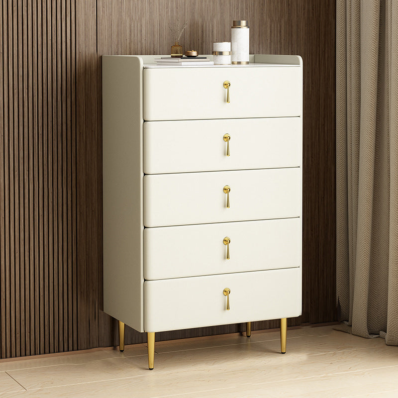Classic Glam Storage Chest Stone Dresser with 5/4/3 Drawers , 15.6 Inch Width