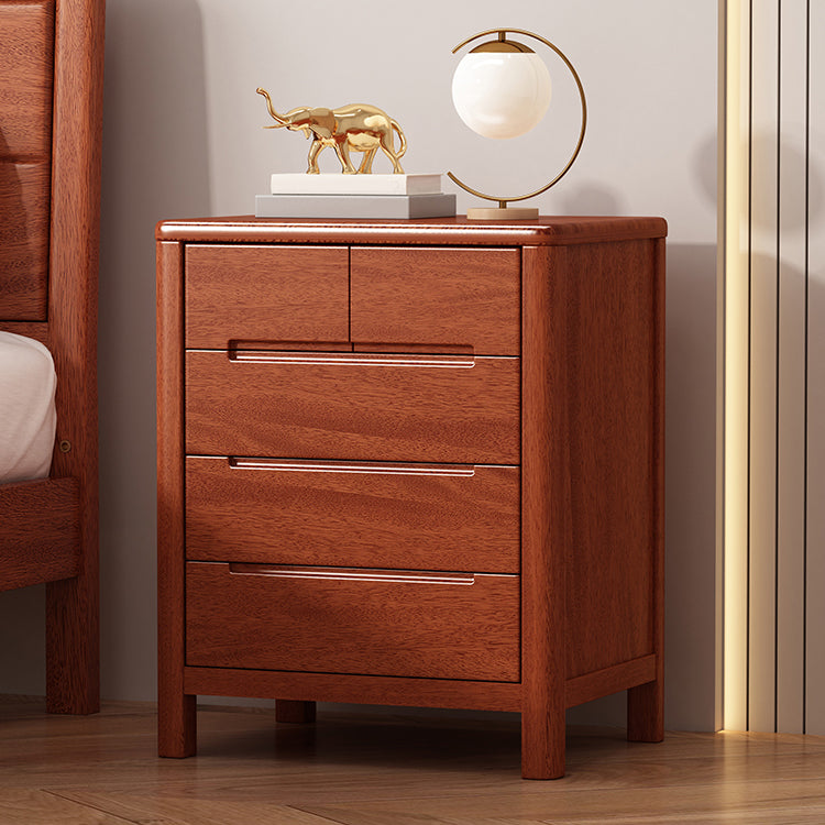 Contemporary Storage Chest Solid Wood Dresser with 3/4/5/6 Drawers