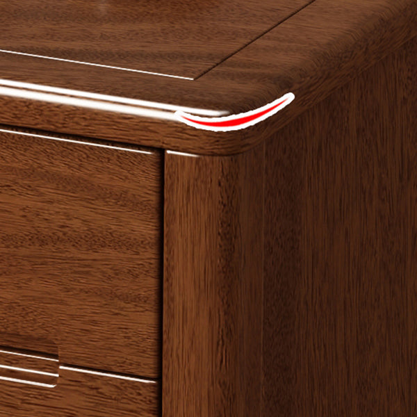 Contemporary Storage Chest Solid Wood Dresser with 3/4/5/6 Drawers