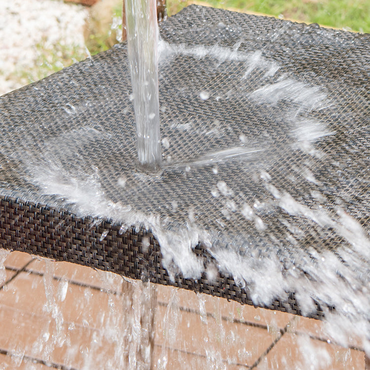 Tropical Rattan Patio Dining Open Back Outdoors Dining Chairs