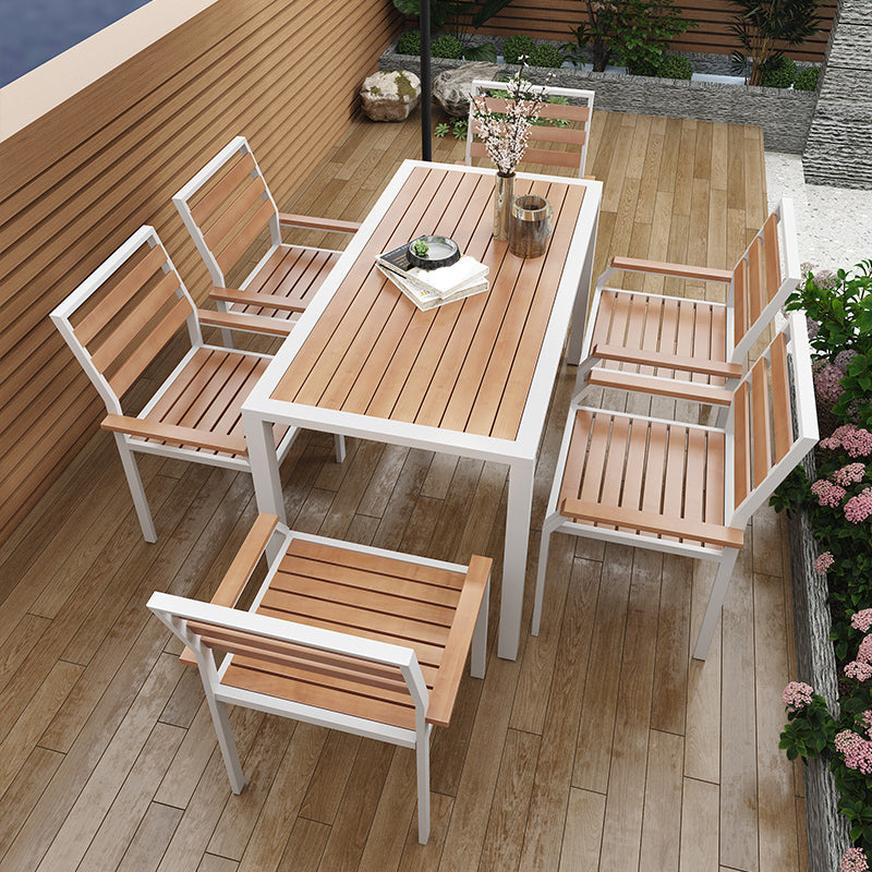 Industrial Style Dining Armchair Metal with Four Legs Dining Side Chair