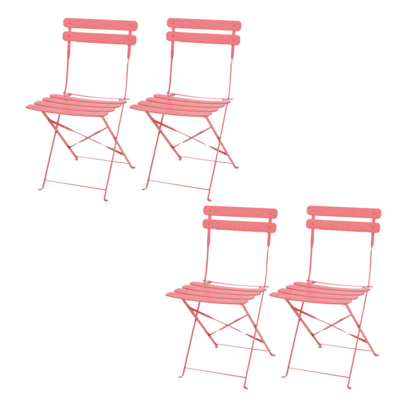 16" Wide Contemporary Side Chair Folding Open Back Patio Dining Chair