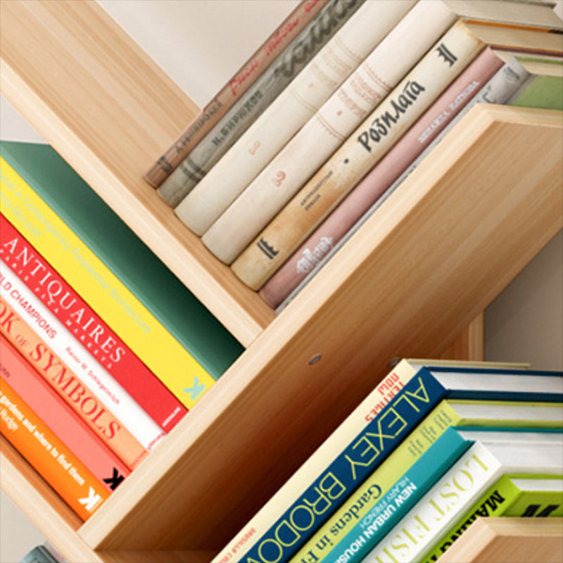 Engineered Wood Standard Scandinavian Closed Back Bookshelf with Shelves