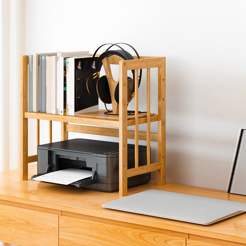 Modern Open Back Standard Bookshelf Engineered Wood Bookcase for Study Room