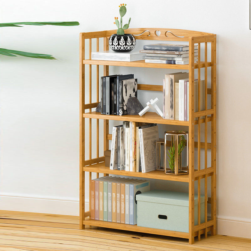 Modern Open Back Standard Bookshelf Engineered Wood Bookcase for Study Room