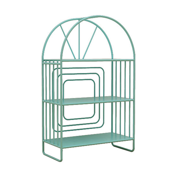 Scandinavian Metal Standard Bookshelf Open Back Bookcase with Shelves